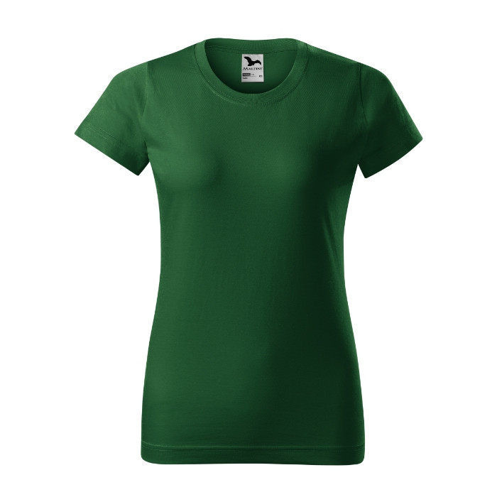 Tee-shirt femme Basic 134 - vert bouteille