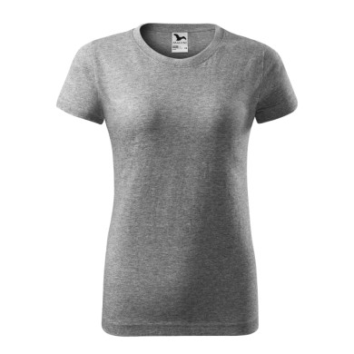 Tee-shirt femme Basic 134 - gris chiné foncé