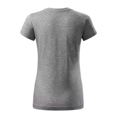 Tee-shirt femme Basic 134 - gris chiné foncé