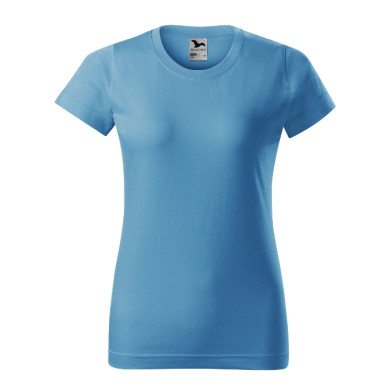 Tee-shirt femme Basic 134 - bleu azur