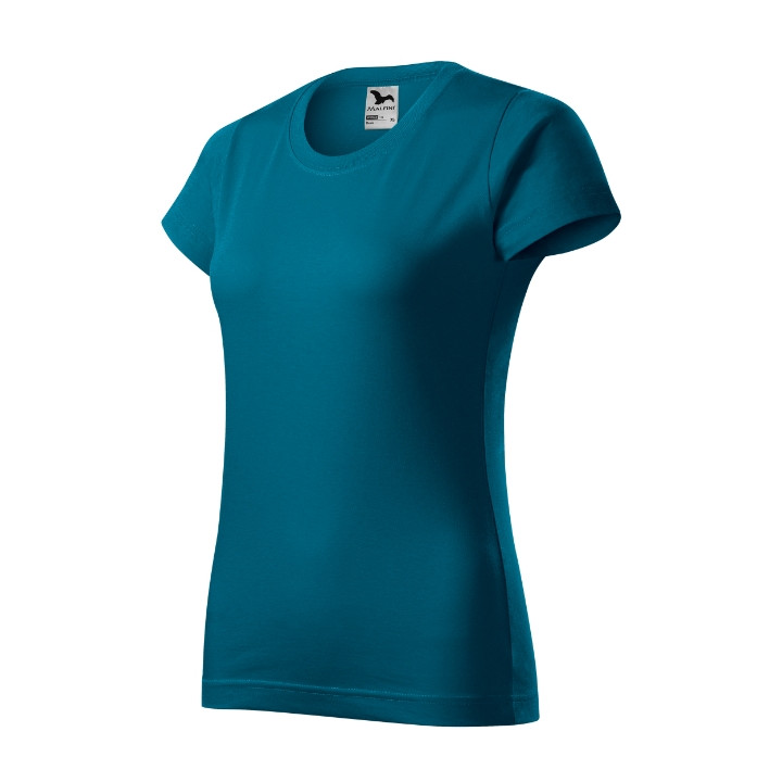 Tee-shirt femme Basic 134 - bleu pétrole