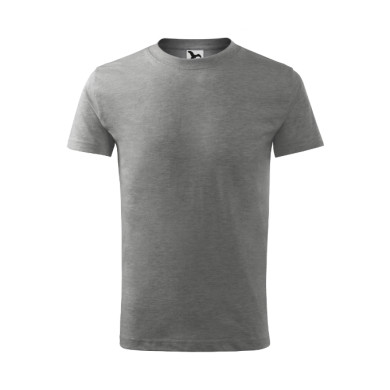 Tee-shirt enfant Basic 138 - gris chiné foncé