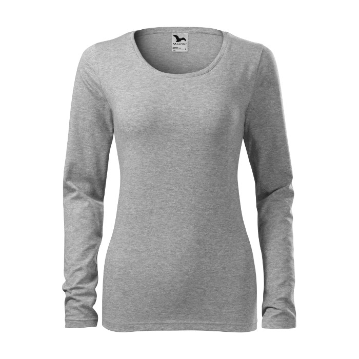 Tee-shirt femme Slim 139 - gris chiné foncé
