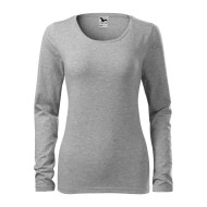 Tee-shirt femme Slim 139 - gris chiné foncé