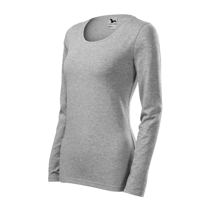 Tee-shirt femme Slim 139 - gris chiné foncé
