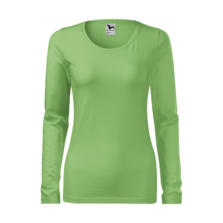 Tee-shirt femme Slim 139 - vert herbe