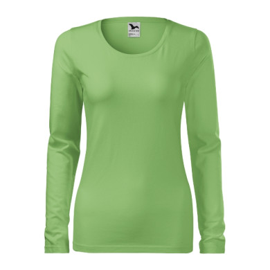 Tee-shirt femme Slim 139 - vert herbe