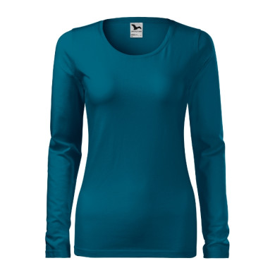 Tee-shirt femme Slim 139 - bleu pétrole