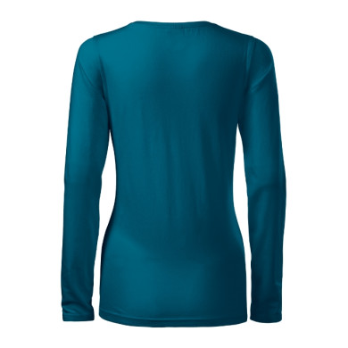 Tee-shirt femme Slim 139 - bleu pétrole
