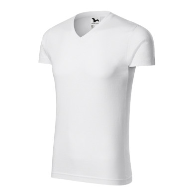 Tee-shirt homme Slim Fit V-neck 146 - blanc