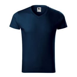Tee-shirt homme Slim Fit V-neck 146 - bleu marine