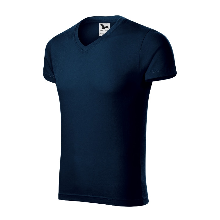 Tee-shirt homme Slim Fit V-neck 146 - bleu marine