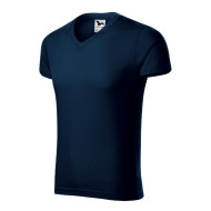 Tee-shirt homme Slim Fit V-neck 146 - bleu marine