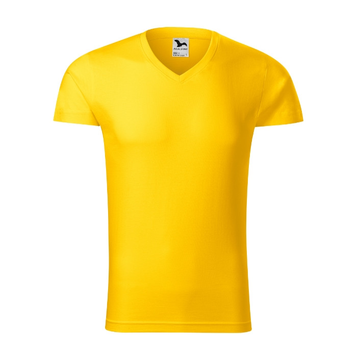 Tee-shirt homme Slim Fit V-neck 146 - jaune