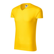 Tee-shirt homme Slim Fit V-neck 146 - jaune