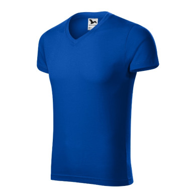 Tee-shirt homme Slim Fit V-neck 146 - bleu royal