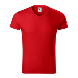Tee-shirt homme Slim Fit V-neck 146 - rouge