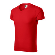 Tee-shirt homme Slim Fit V-neck 146 - rouge