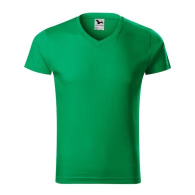 Tee-shirt homme Slim Fit V-neck 146 - vert moyen
