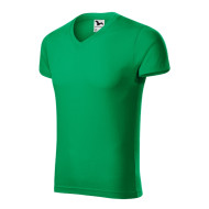 Tee-shirt homme Slim Fit V-neck 146 - vert moyen
