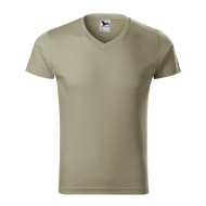 Tee-shirt homme Slim Fit V-neck 146 - kaki clair