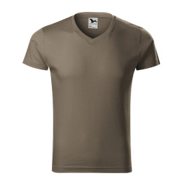 Tee-shirt homme Slim Fit V-neck 146 - army