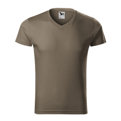 Tee-shirt homme Slim Fit V-neck 146 - army