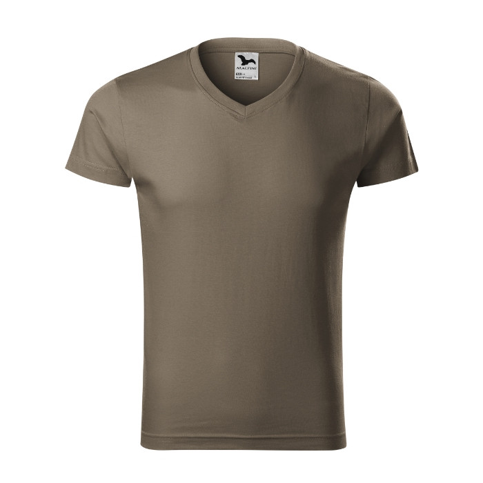 Tee-shirt homme Slim Fit V-neck 146 - army