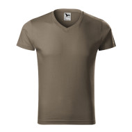 Tee-shirt homme Slim Fit V-neck 146 - army