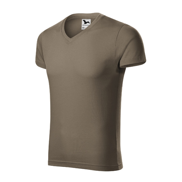 Tee-shirt homme Slim Fit V-neck 146 - army