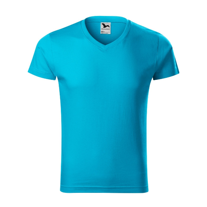 Tee-shirt homme Slim Fit V-neck 146 - turquoise