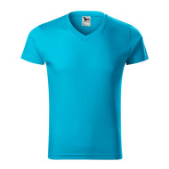 Tee-shirt homme Slim Fit V-neck 146 - turquoise