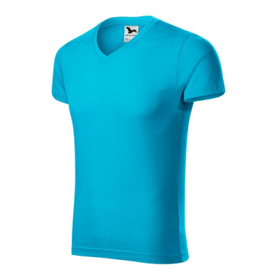 Tee-shirt homme Slim Fit V-neck 146 - turquoise