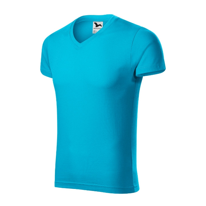 Tee-shirt homme Slim Fit V-neck 146 - turquoise