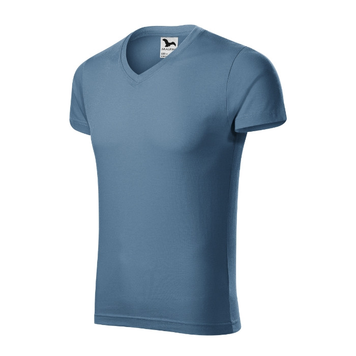 Tee-shirt homme Slim Fit V-neck 146 - denim