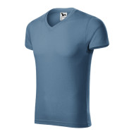 Tee-shirt homme Slim Fit V-neck 146 - denim