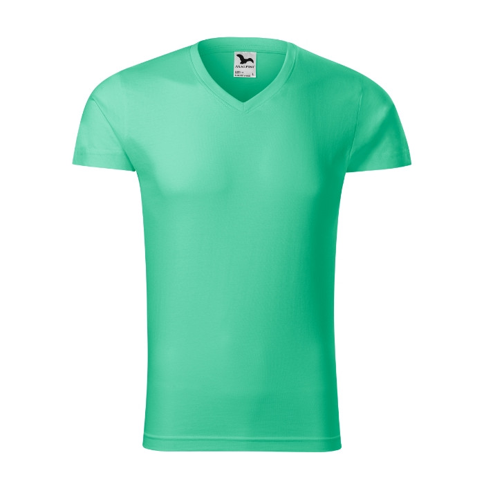 Tee-shirt homme Slim Fit V-neck 146 - vert menthe