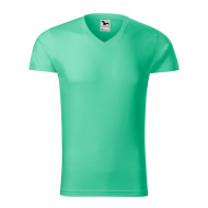 Tee-shirt homme Slim Fit V-neck 146 - vert menthe
