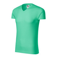 Tee-shirt homme Slim Fit V-neck 146 - vert menthe