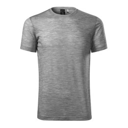 Tee-shirt homme Merino Rise 157 - gris chiné foncé