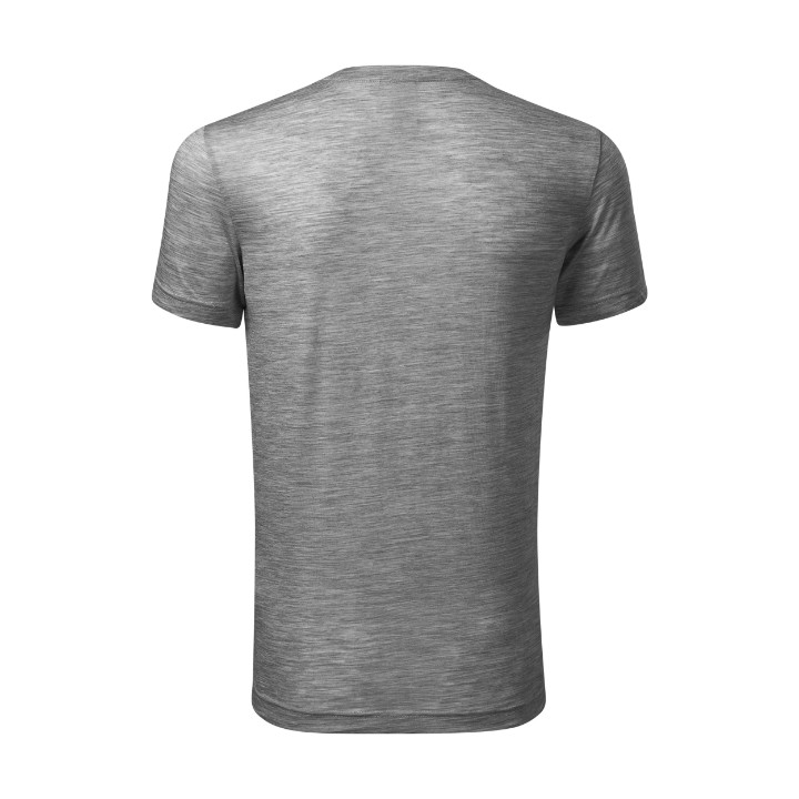 Tee-shirt homme Merino Rise 157 - gris chiné foncé