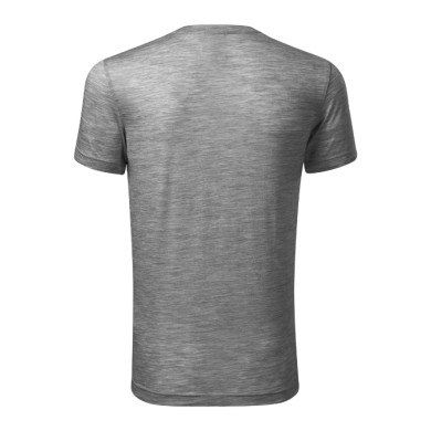 Tee-shirt homme Merino Rise 157 - gris chiné foncé
