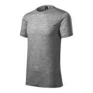 Tee-shirt homme Merino Rise 157 - gris chiné foncé