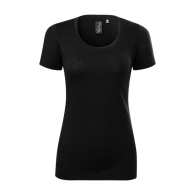 Tee-shirt femme Merino Rise 158 - noir