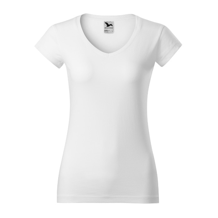 Tee-shirt femme Fit V-neck 162 - blanc