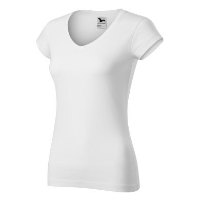 Tee-shirt femme Fit V-neck 162 - blanc