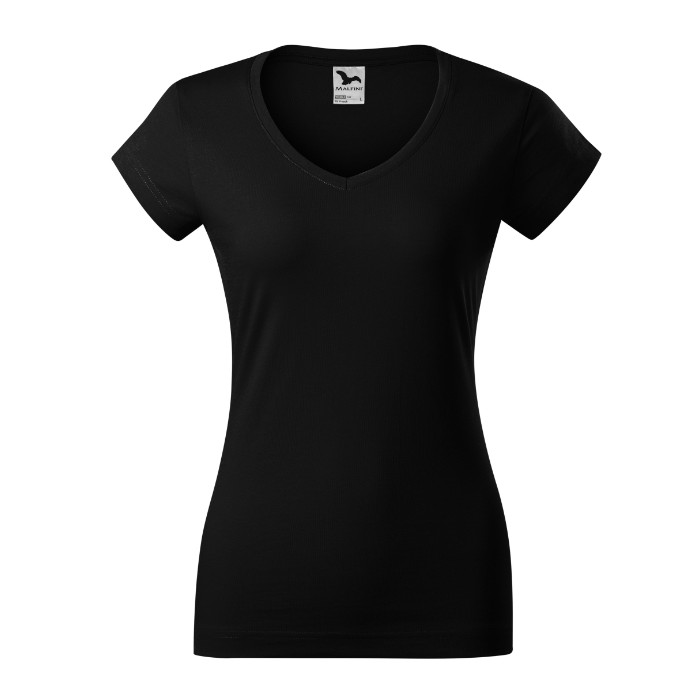 Tee-shirt femme Fit V-neck 162 - noir