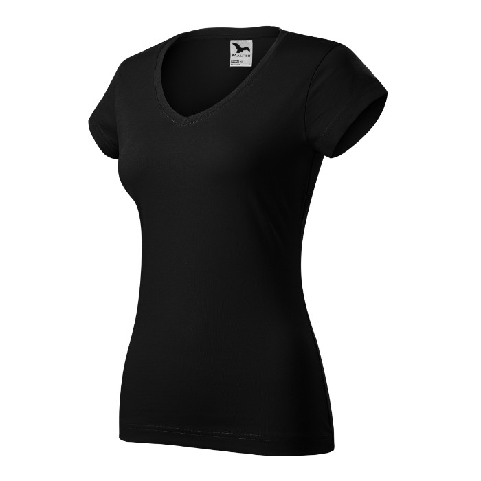 Tee-shirt femme Fit V-neck 162 - noir