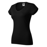 Tee-shirt femme Fit V-neck 162 - noir