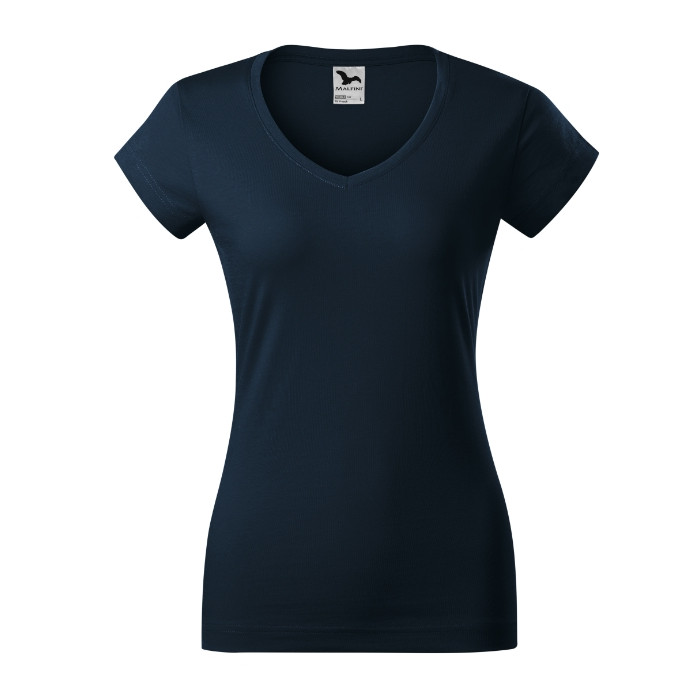 Tee-shirt femme Fit V-neck 162 - bleu marine
